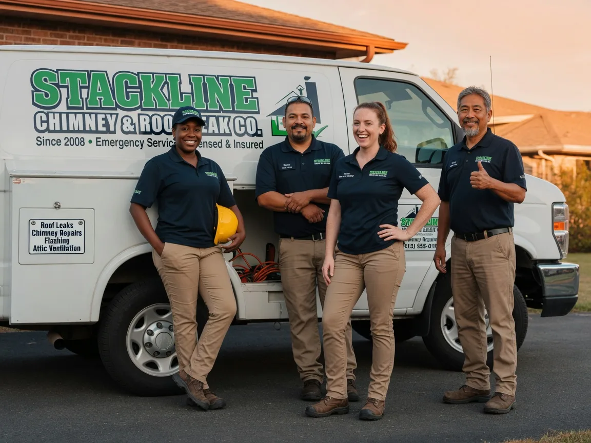 Chimney flashing repair company in Byron, IL
